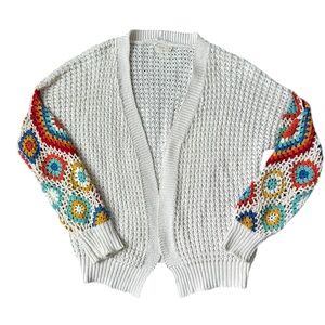 Dreamers by Debut Granny Square Cardigan size M/L
